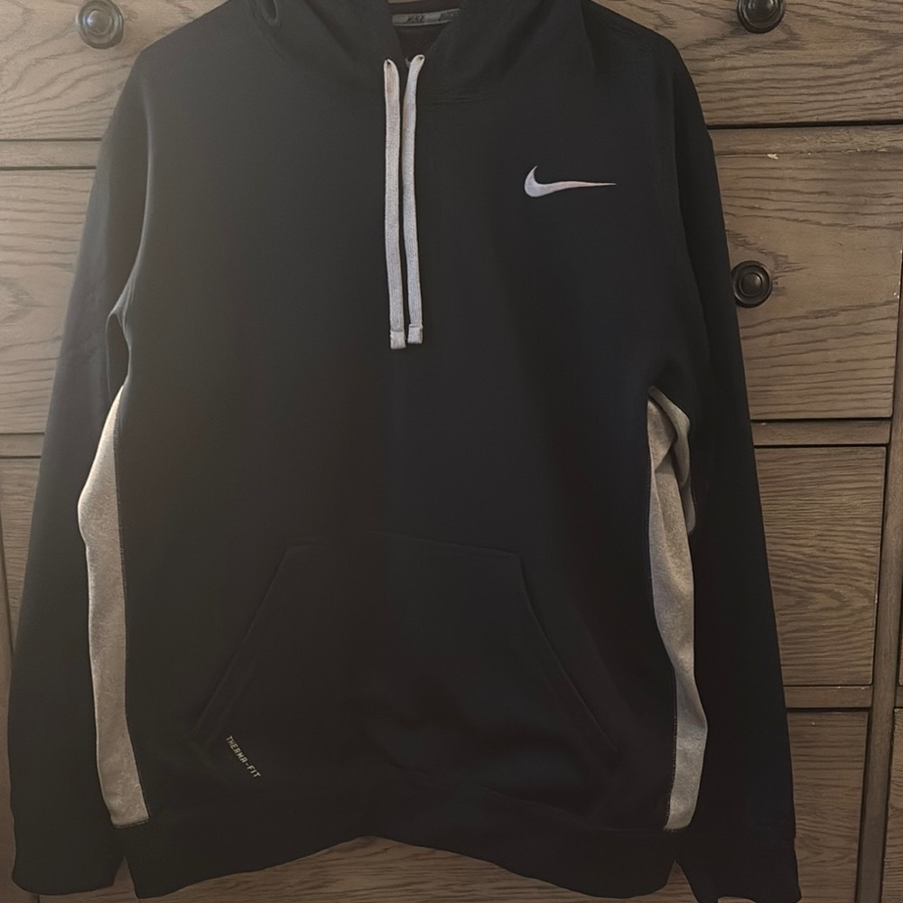 Nike Black Hoodie with Gray Details